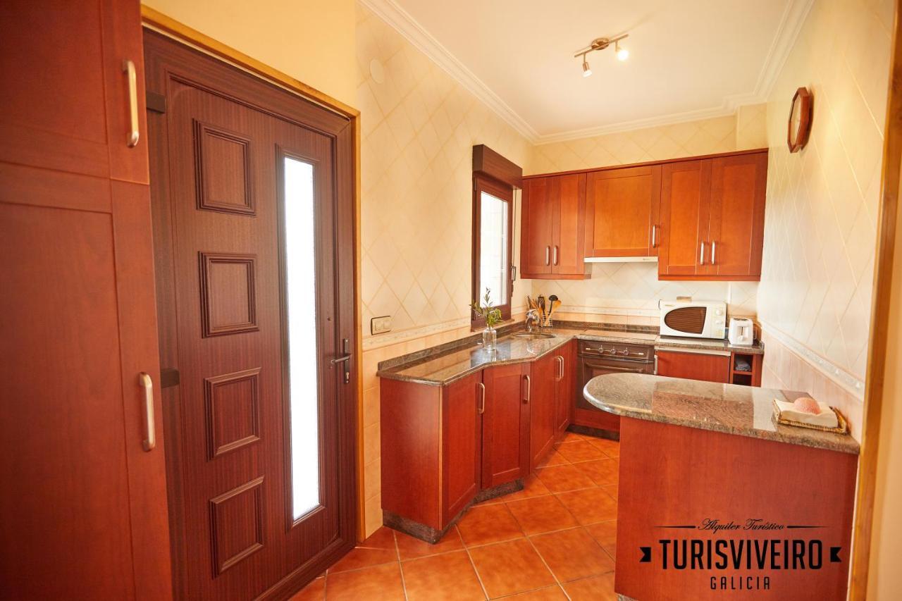 Casa En La Playa De Area Con Finca Privada Viveiro Extérieur photo