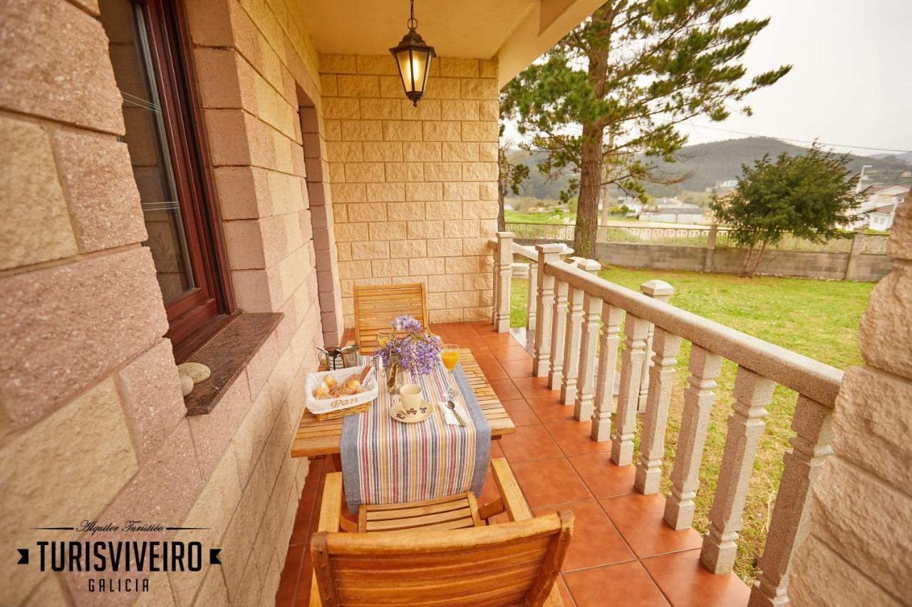 Casa En La Playa De Area Con Finca Privada Viveiro Extérieur photo