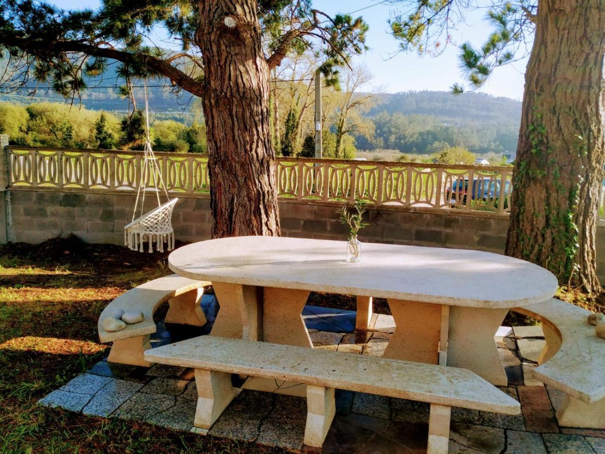 Casa En La Playa De Area Con Finca Privada Viveiro Extérieur photo